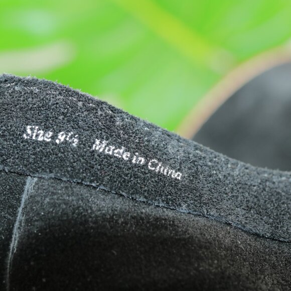 Dolce Vita Womens Lanie Boots Size 9.5 Black Suede Block Heel Distressed Booties - Picture 10 of 12